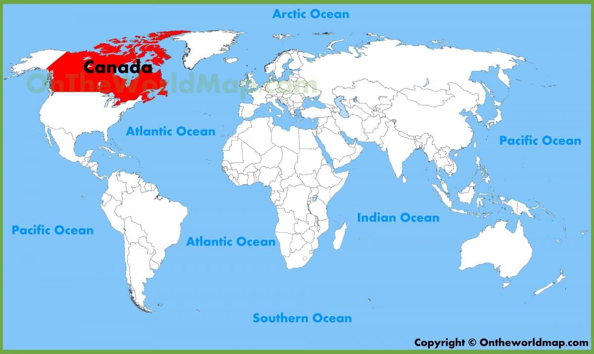 Канада слово карта