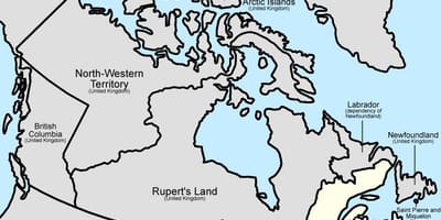 Карта Канады 1867