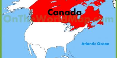 Канада Америка карта