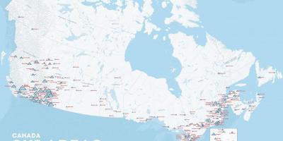 Канада горнолыжные курорты карта